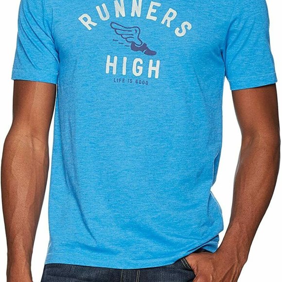 Life is Good Other - Men's Life is Good Cool Graphic T-Shirts Blue XL